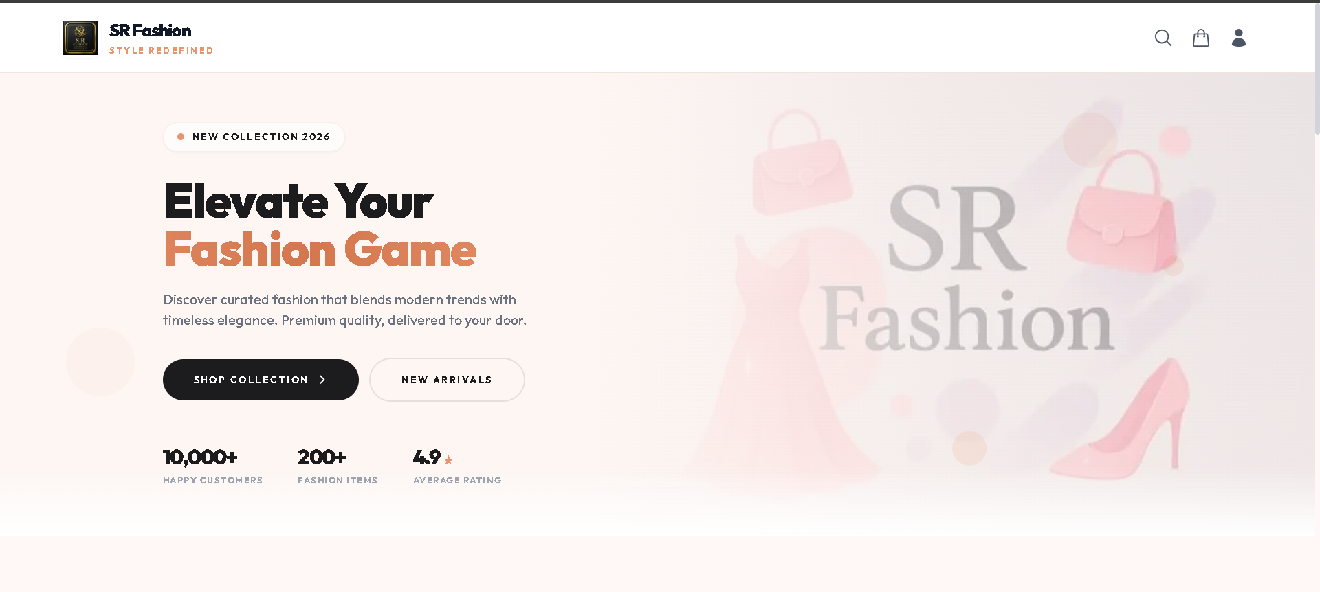 SR Fashion E-Commerce